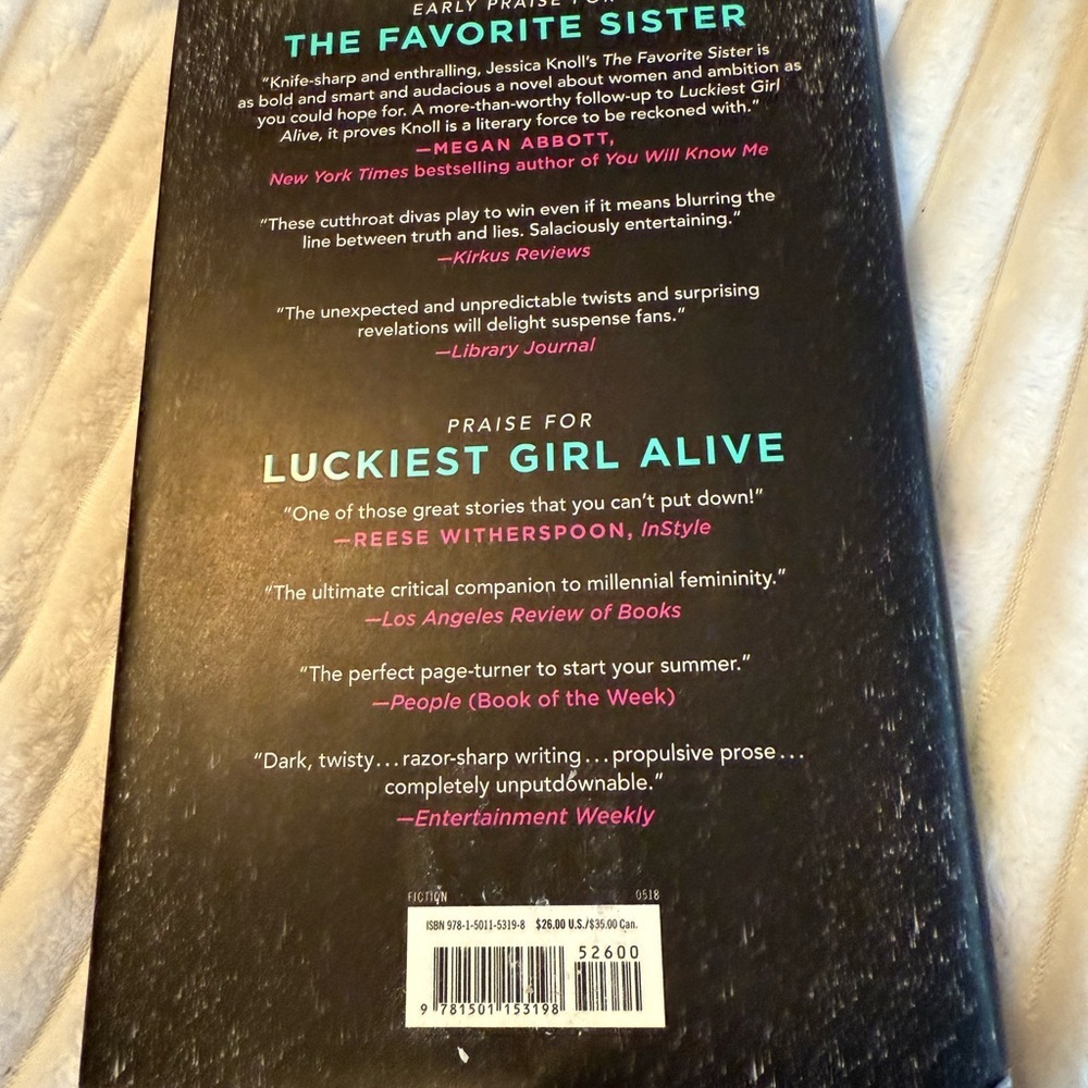 The Favorite Sister Novel with Pink Umbrella Cover - Picture 2 of 2